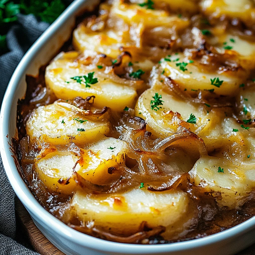 Easy French Onion Potato Bake Recipe