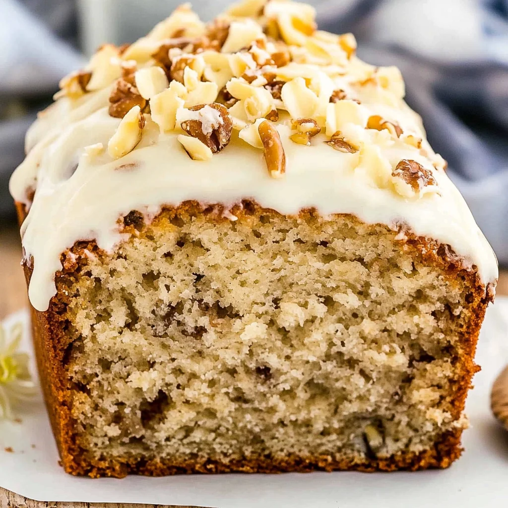 Hummingbird Bread with Cream Cheese Frosting