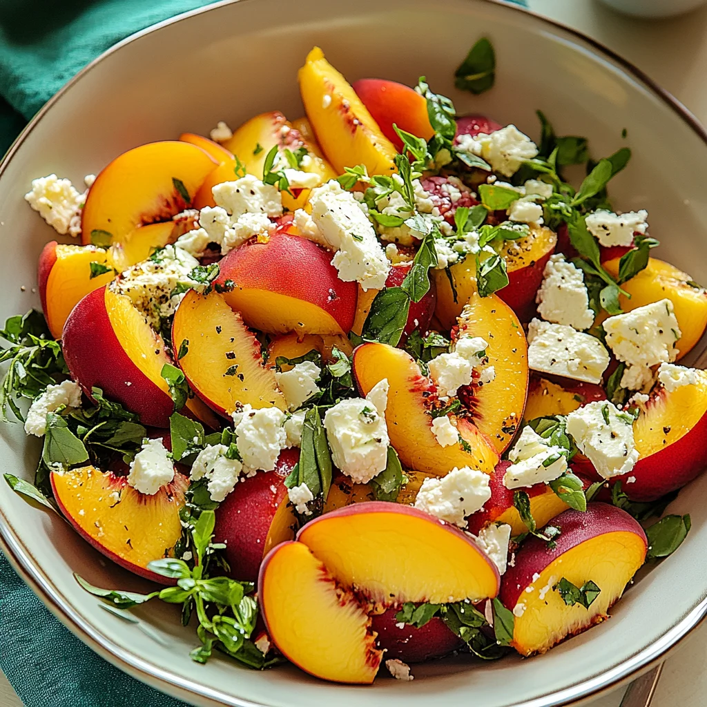 Peach Feta Salad Recipe