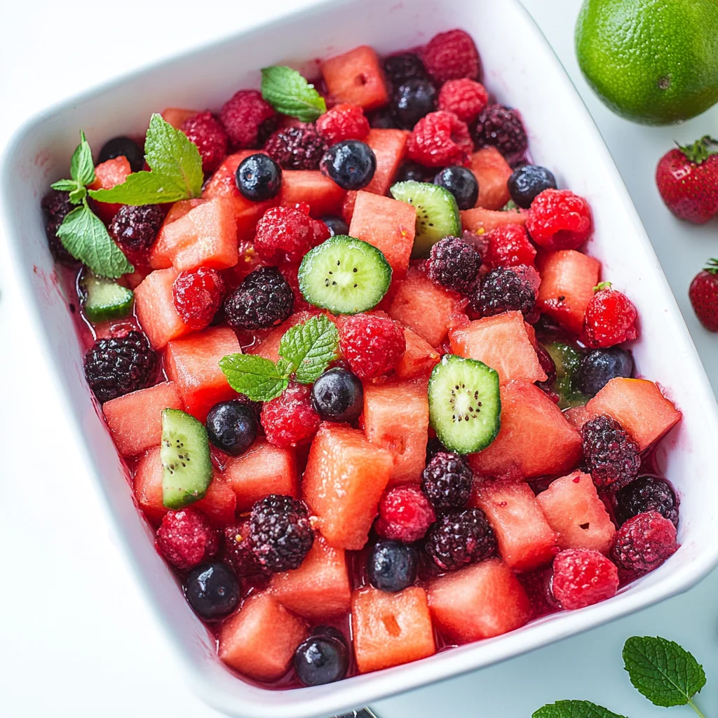Watermelon Berry Fruit Salad