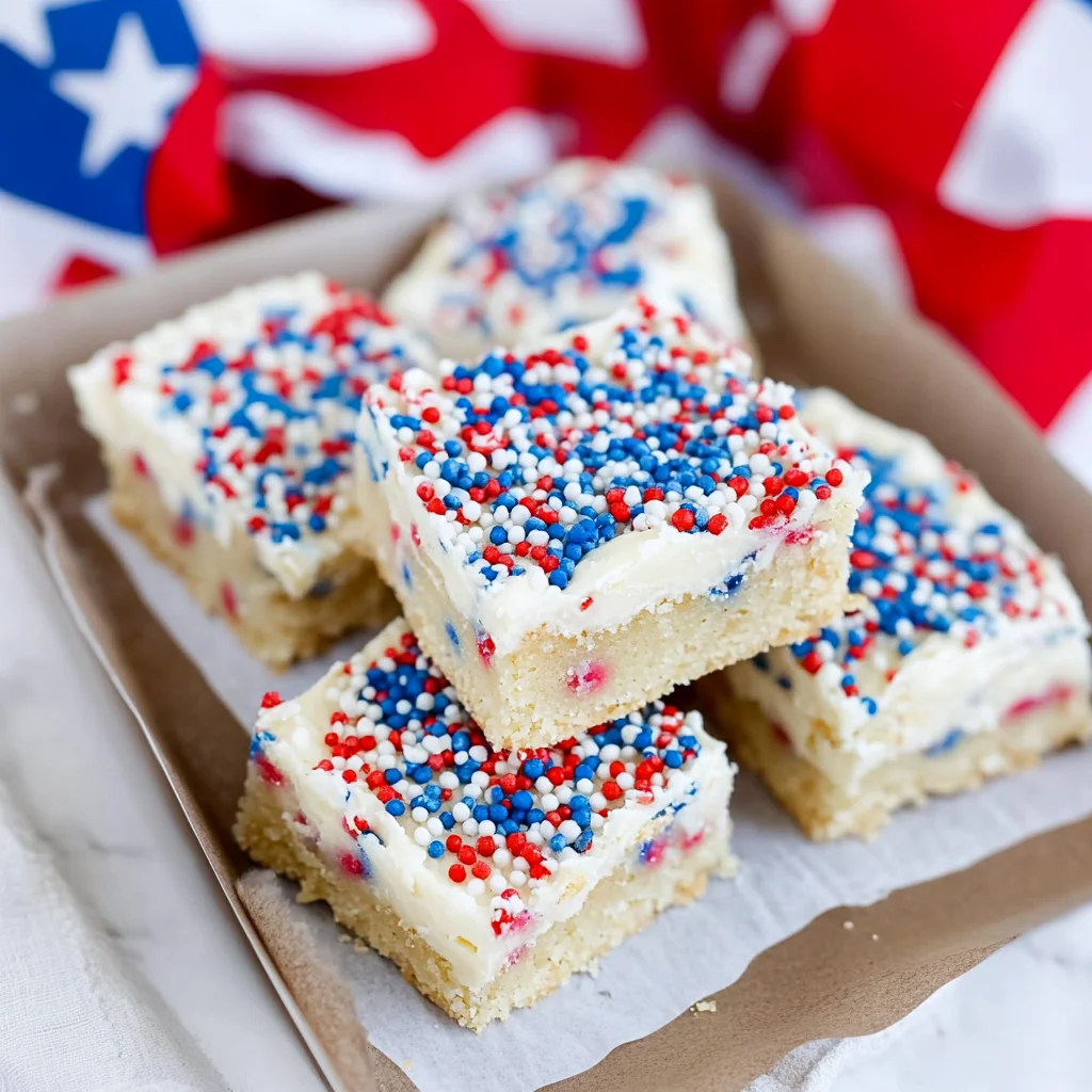 4th of July Sugar Cookie Bars