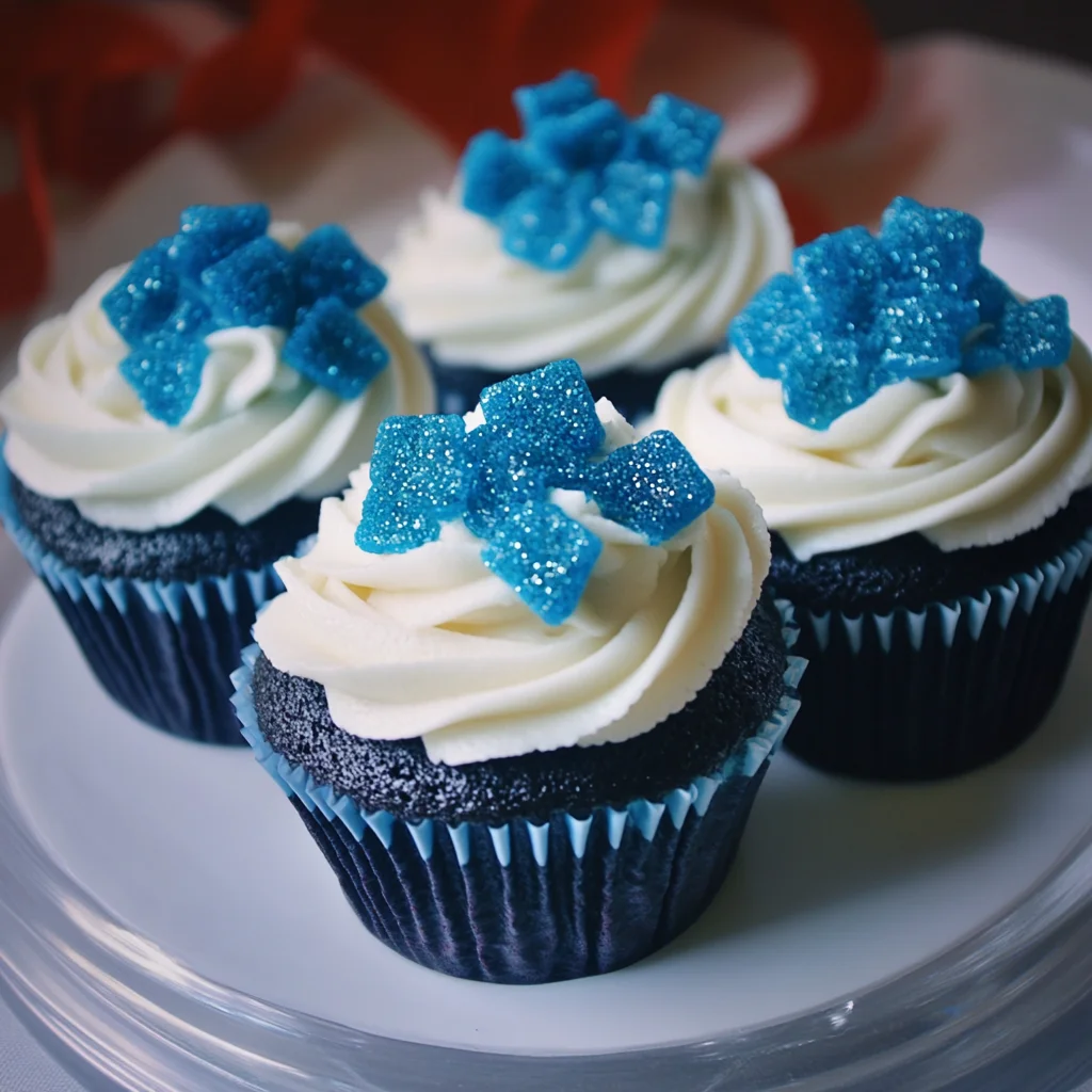 Blue Velvet Heisenberg Cupcakes