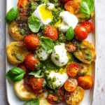 Burrata with Tomatoes & Pesto