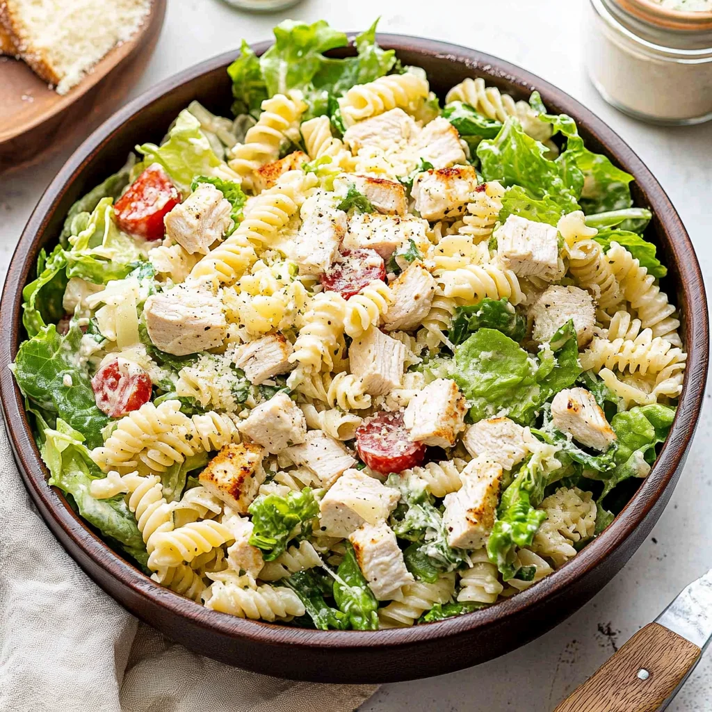 Chicken Caesar Pasta Salad