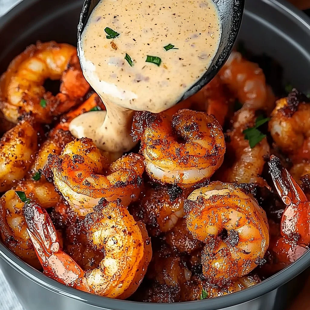 Crispy Cajun Shrimp with Creamy Sauce