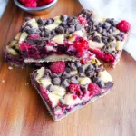 Dark Chocolate Raspberry Pie Bars