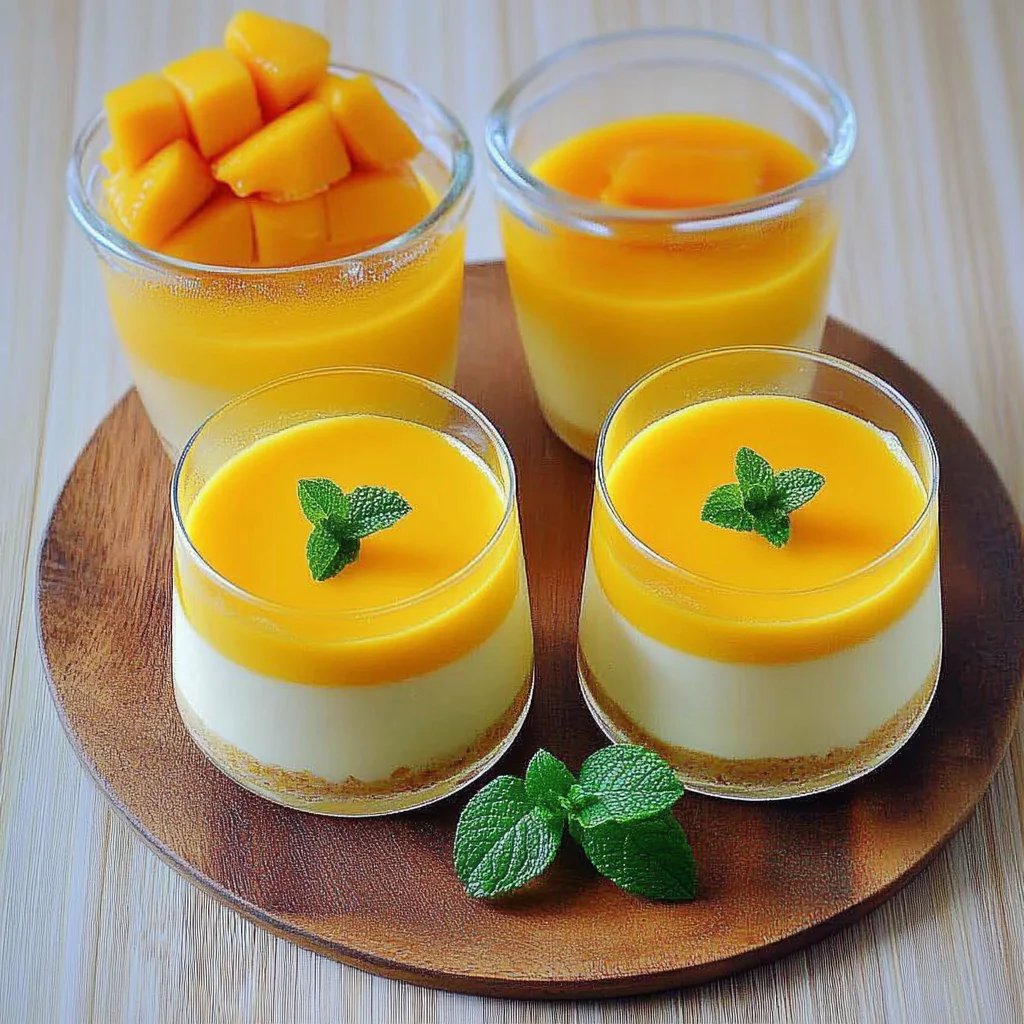 Eggless No-Bake Mango Cheesecake Recipe