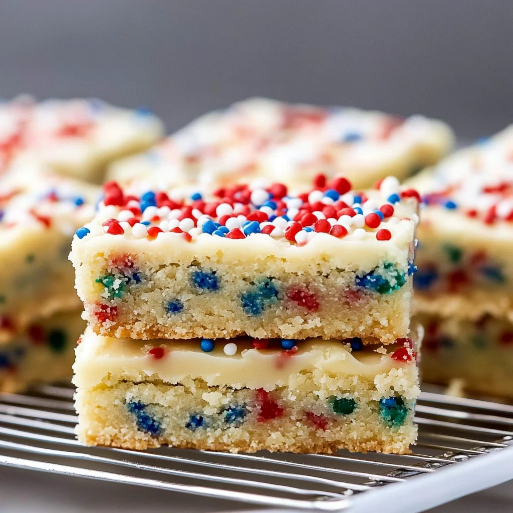 Fireworks Sugar Cookie Bars Recipe