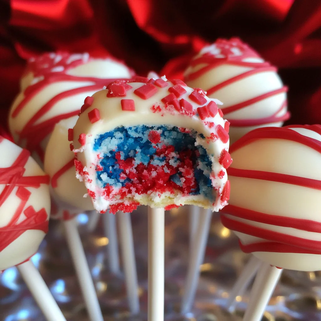 Fourth of July Cake Pops