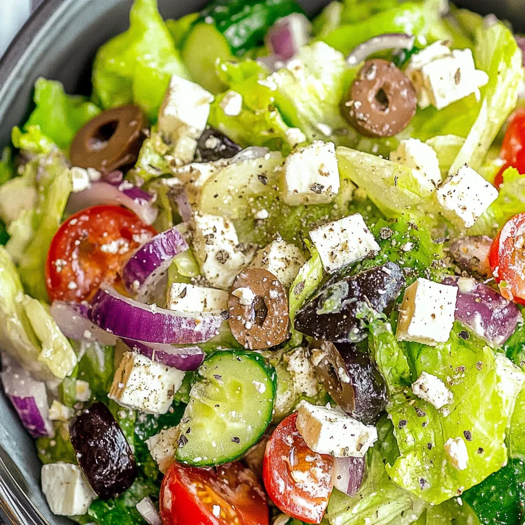 Greek Salad Recipe (with Homemade Dressing)