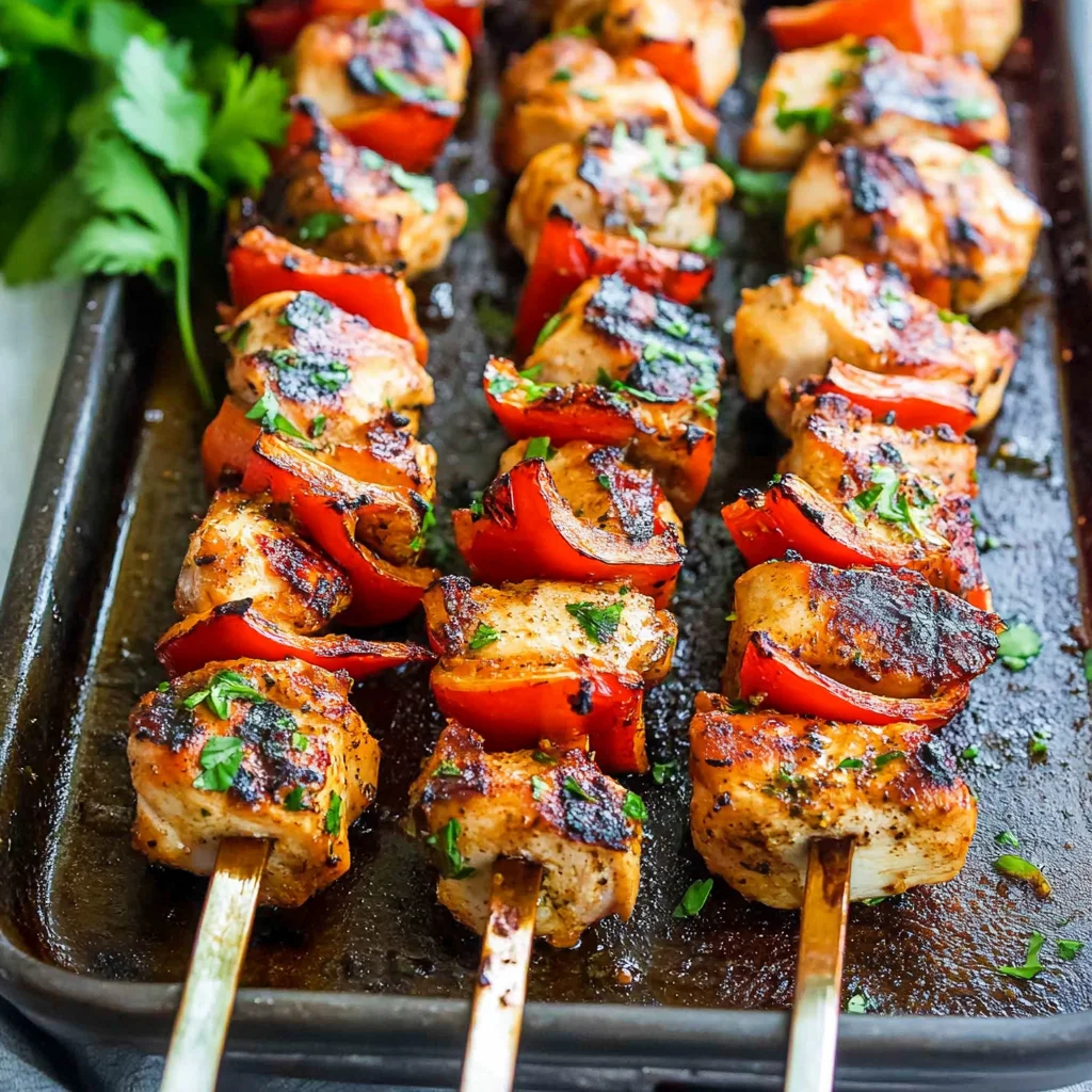 Grilled Smoked Paprika Chicken Kabobs
