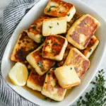 Honey, Lemon, and Thyme Glazed Halloumi