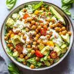 Honey Roasted Chickpea and Avocado Salad