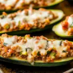 Italian Stuffed Zucchini Boats
