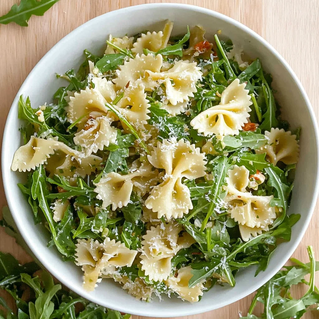 Lemon Arugula Pasta Salad