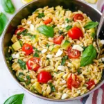 Lemon Basil Greek Orzo Salad