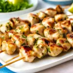 Marinated oven-baked chicken skewers recipe