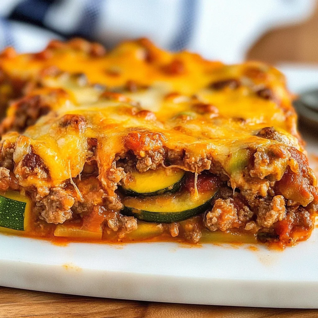 Meaty Zucchini Casserole