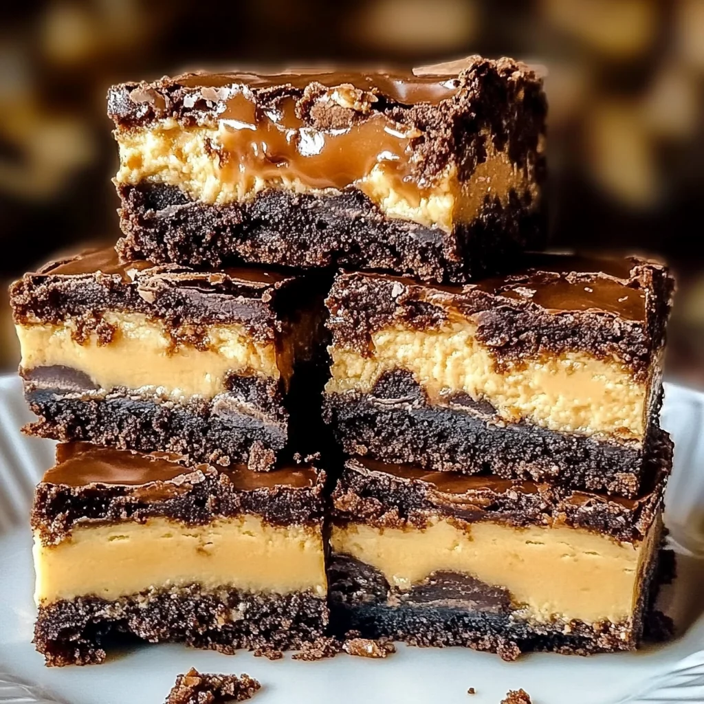 Milky Way Caramel Cheesecake Brownies