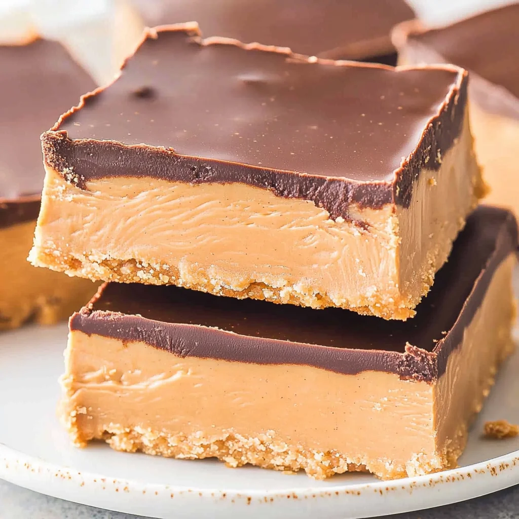 No-Bake Chocolate Peanut Butter Bars