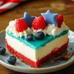 No-Bake Patriotic Cheesecake – Easy, Cool & Festive Treat