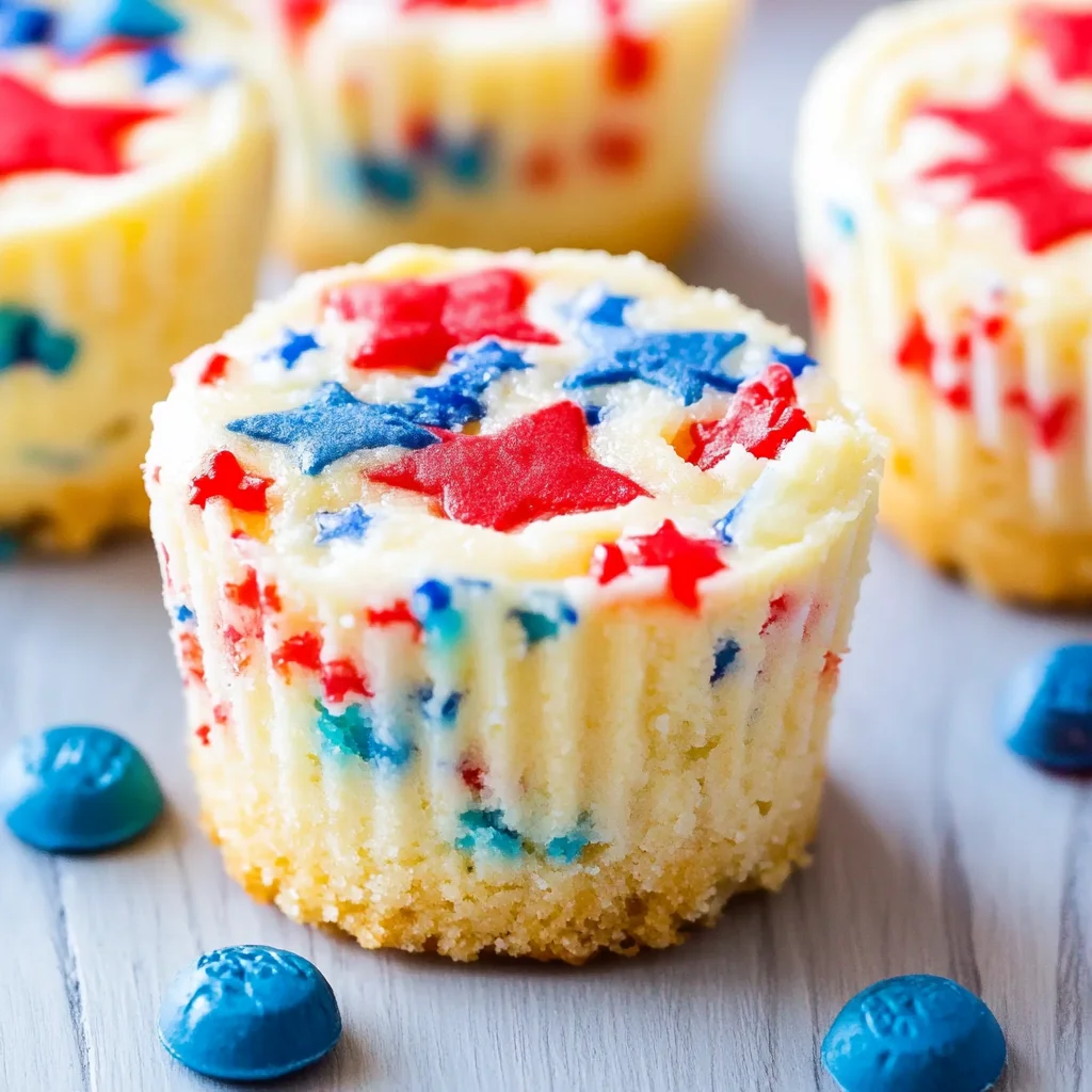 Patriotic Mini Cheesecakes