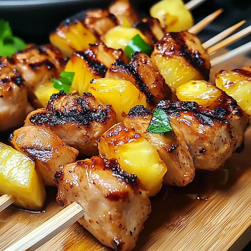 Pineapple Chicken Skewers Recipe
