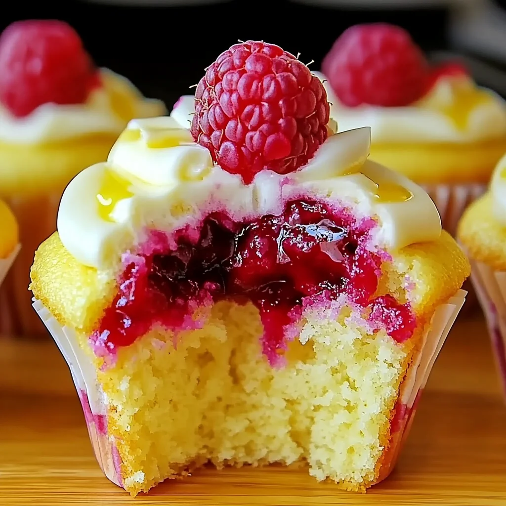 Raspberry Lemon Heaven Cupcakes