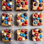 Red, White & Blue M&M'S Cookie Bars