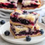 Red, White & Blueberry Pie Bars (Kuchen)