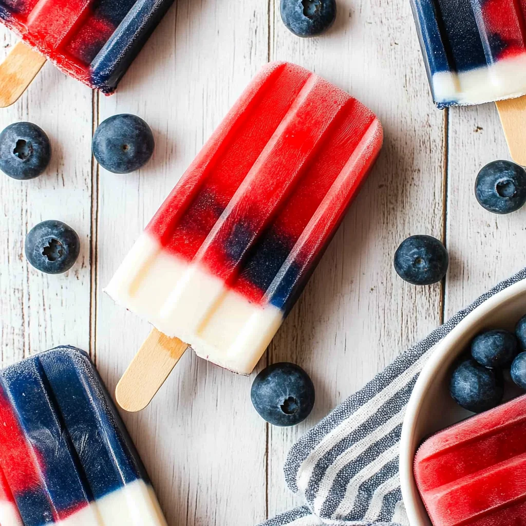 Red White and Blue Popsicle Recipe