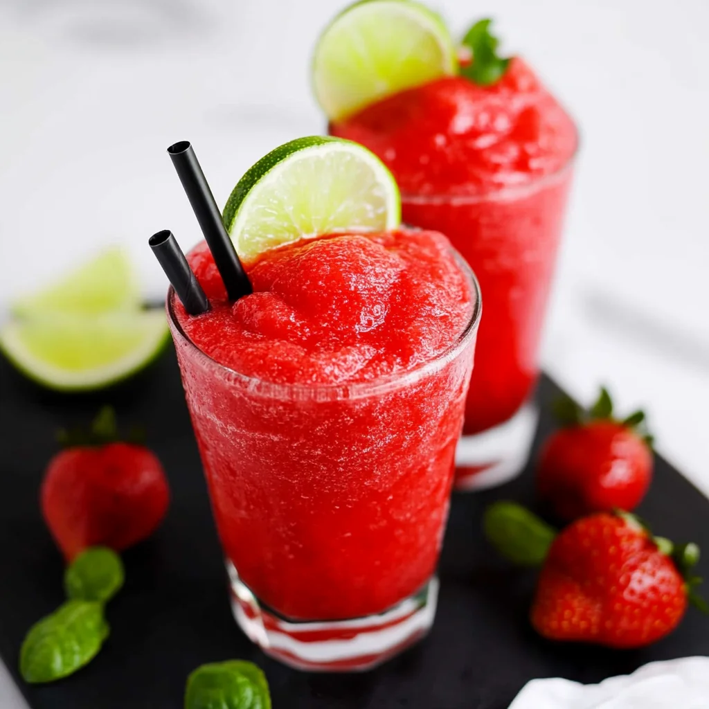 Strawberry Lime Slush