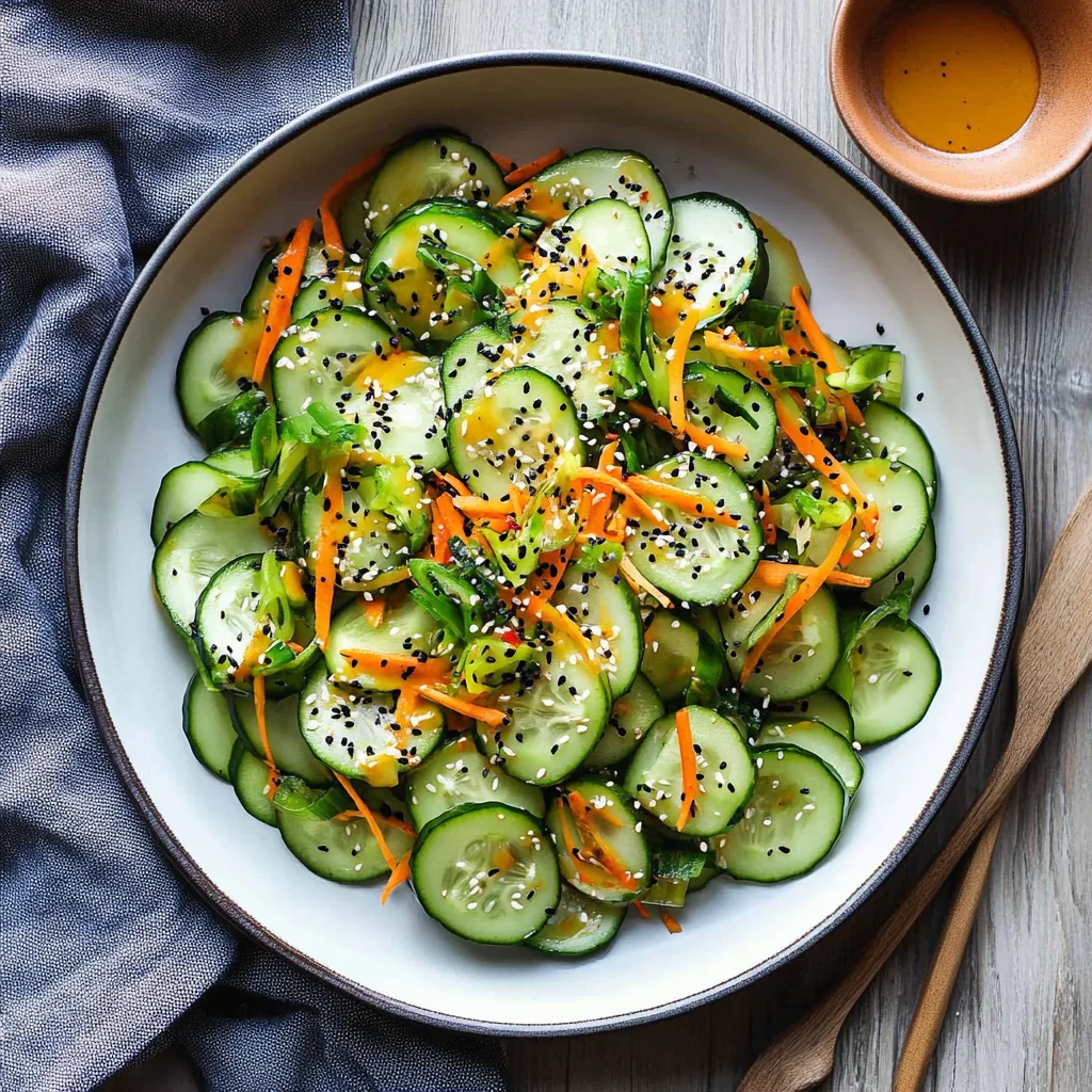 10-Minute Ginger Miso Cucumber Salad