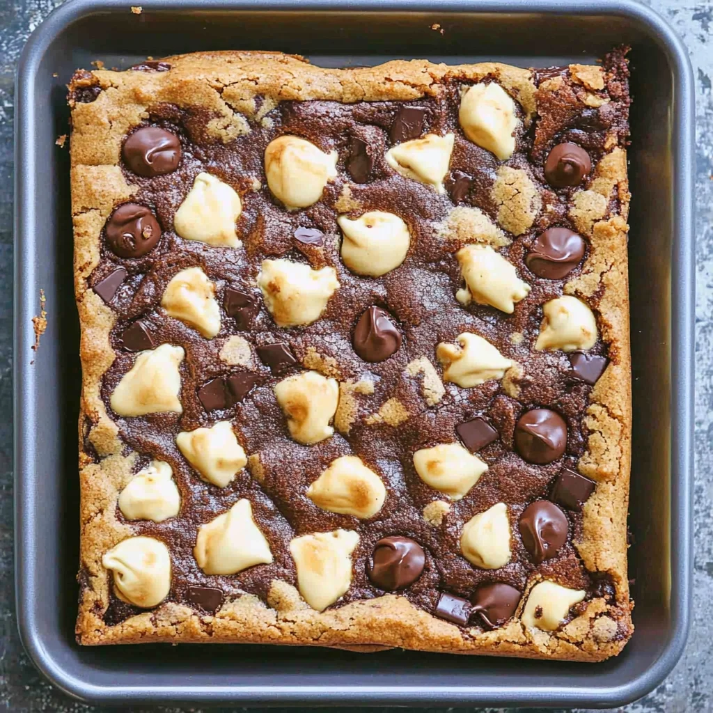 Best of Both World Brookie Bars = Cookie Brownie Bars Recipe