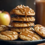 Caramel-Drizzled Apple Cinnamon Cookies
