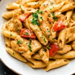 Cashew Cream Cajun Chicken Pasta - Dairy Free!