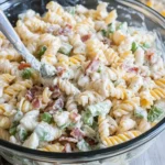 Cheddar Turkey Bacon Ranch Pasta Salad