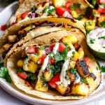 Chili Lime Chicken Tacos with Grilled Pineapple Salsa