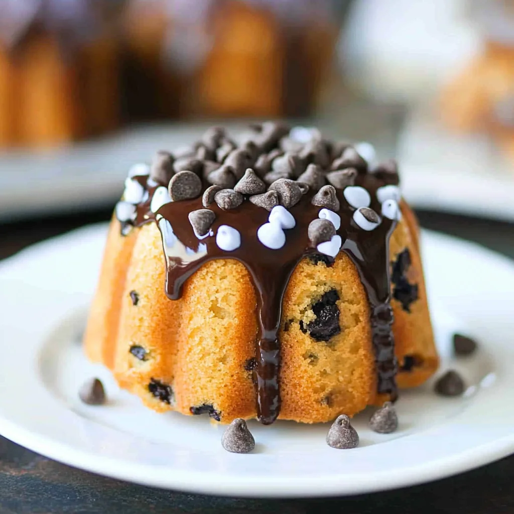 Chocolate Chip Mini Bundt Cakes