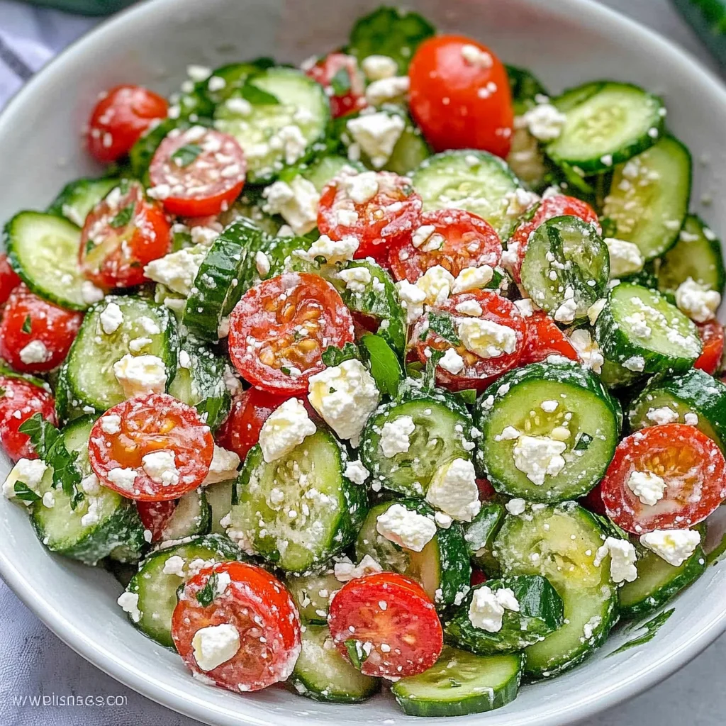 Cucumber Tomato Feta Salad
