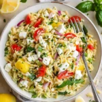 Easy Lemon Orzo Salad with Feta