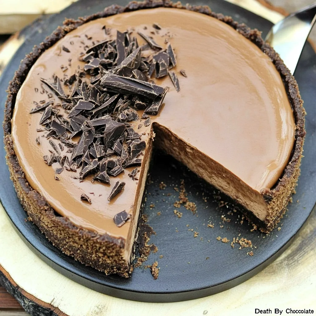 Easy No Bake "Death By Chocolate" Cheesecake