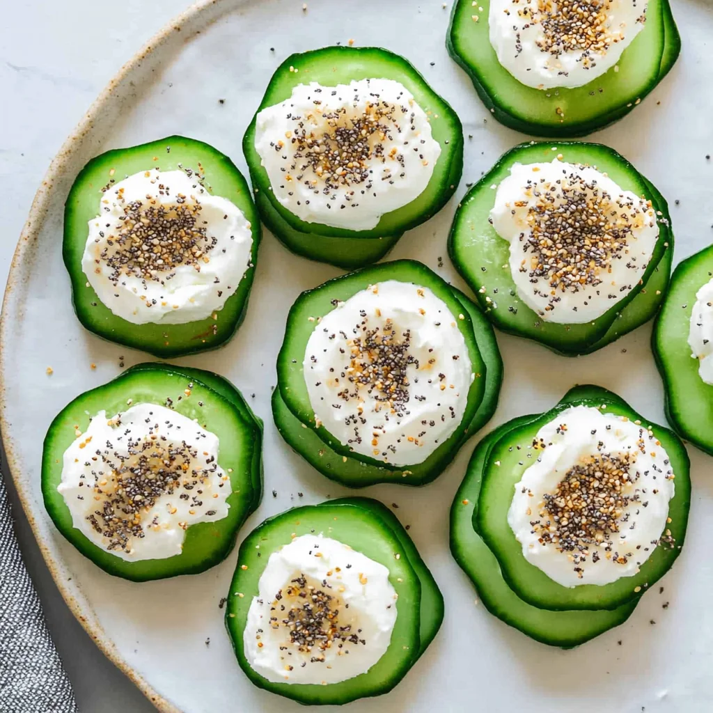 Everything Bagel Cucumber Bites
