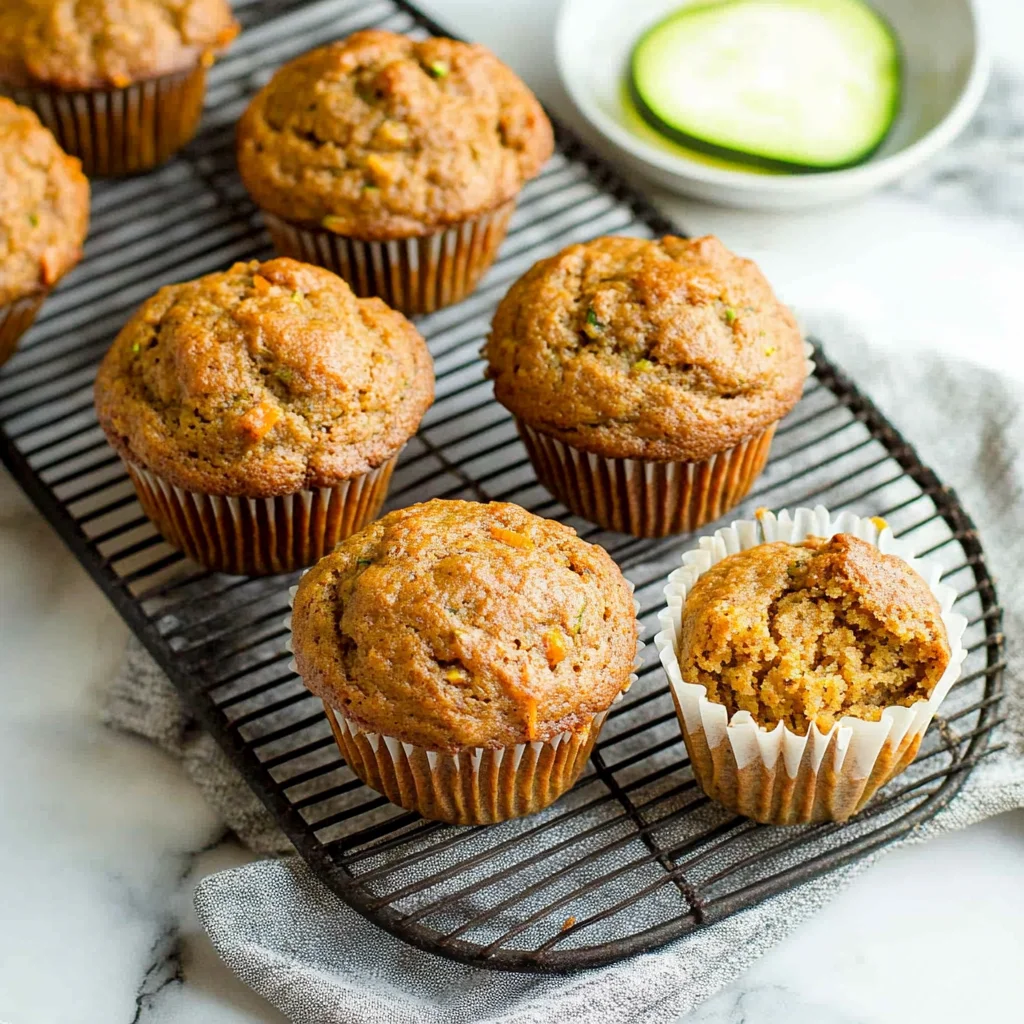 Fluffy Whole Wheat Carrot Zucchini Muffins