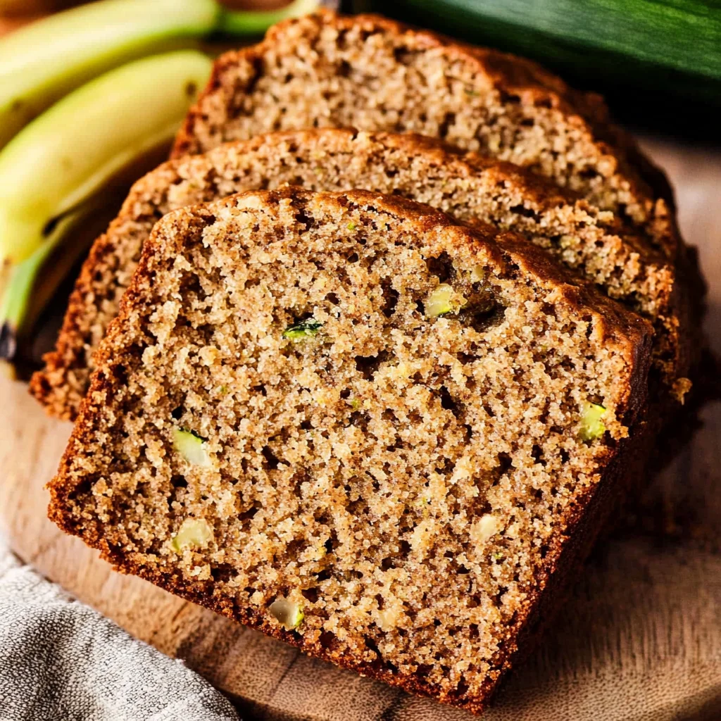 Healthy Zucchini Banana Bread