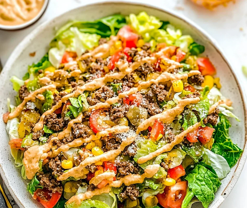 Keto Big Mac Salad Recipe