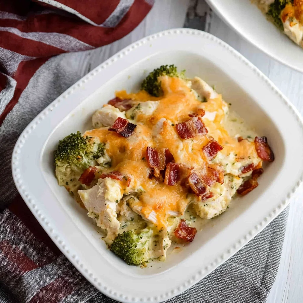 Keto Chicken Bacon Ranch Casserole