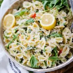 Lemon Basil Parmesan Pasta Salad