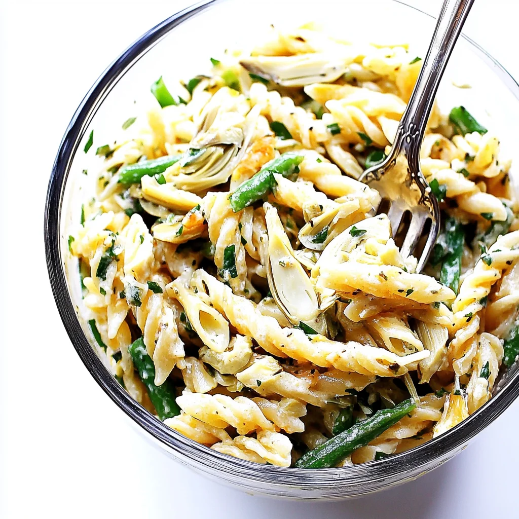 Lemony Artichoke Pasta Salad