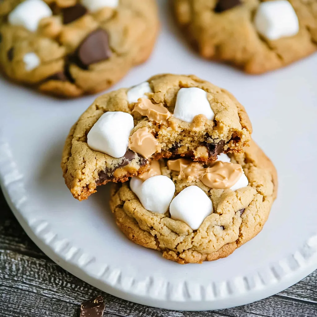 OMG Peanut Butter Marshmallow Cookies